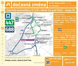 Výlukový jízdní řád autobusové linky 688  1